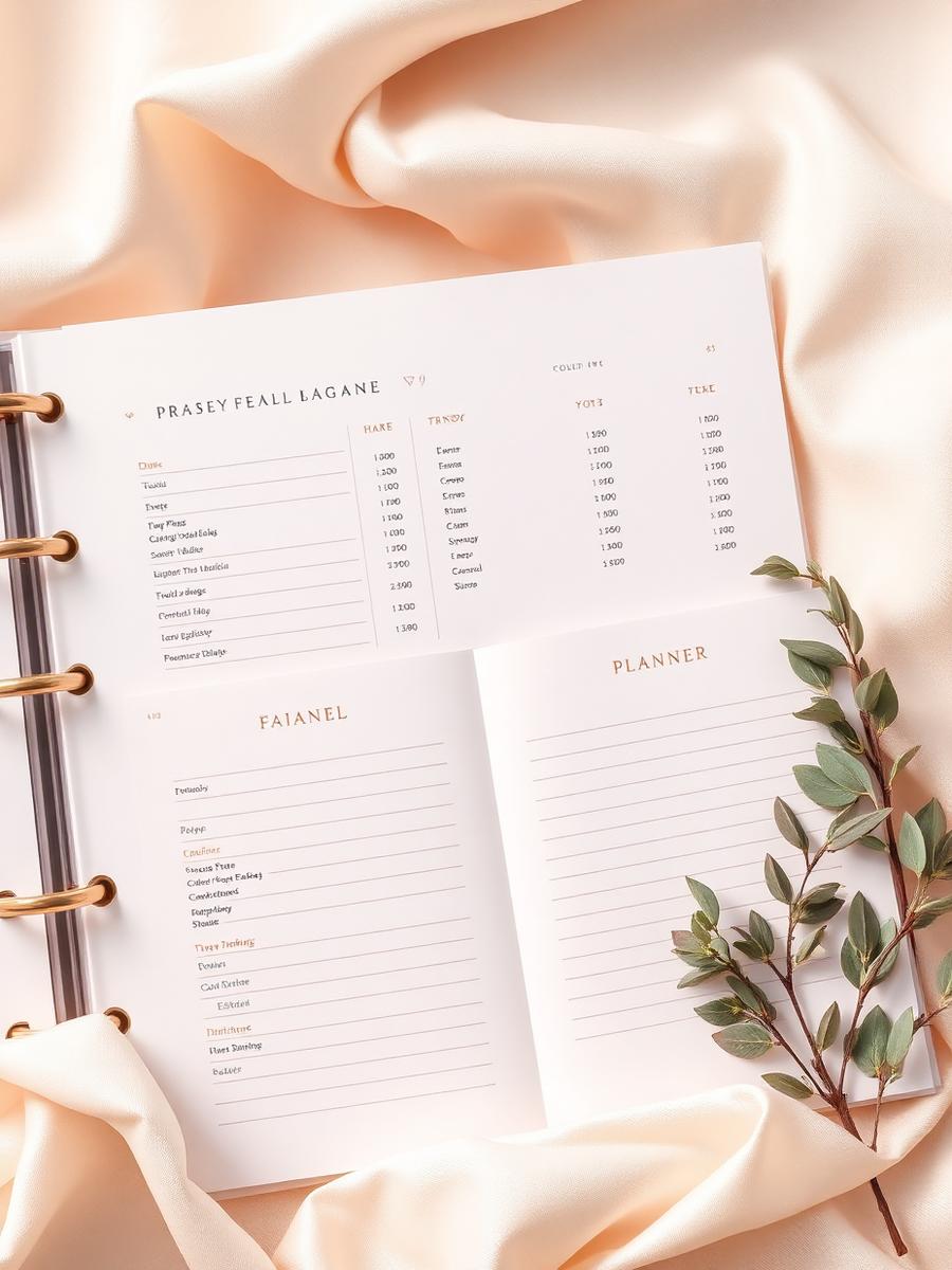 Página do planner — Planejamento financeiro